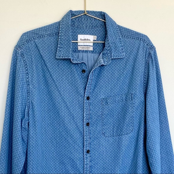 Goodfellow & Co Men’s Size L Long Sleeve Button Down Standard - Picture 2 of 6